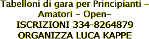 PREMIATE TUTTE LE COPPIE ISCRIZIONE GRATUITA